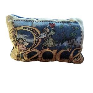Peace Angel Tapestry Decorative Pillow 12 x 8 in needlepoint